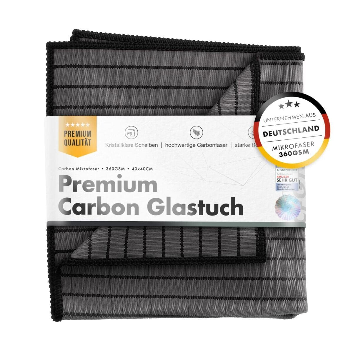 Chemicalworkz Premium Carbon Glastuch 360GSM 40x40cm 5Stk.