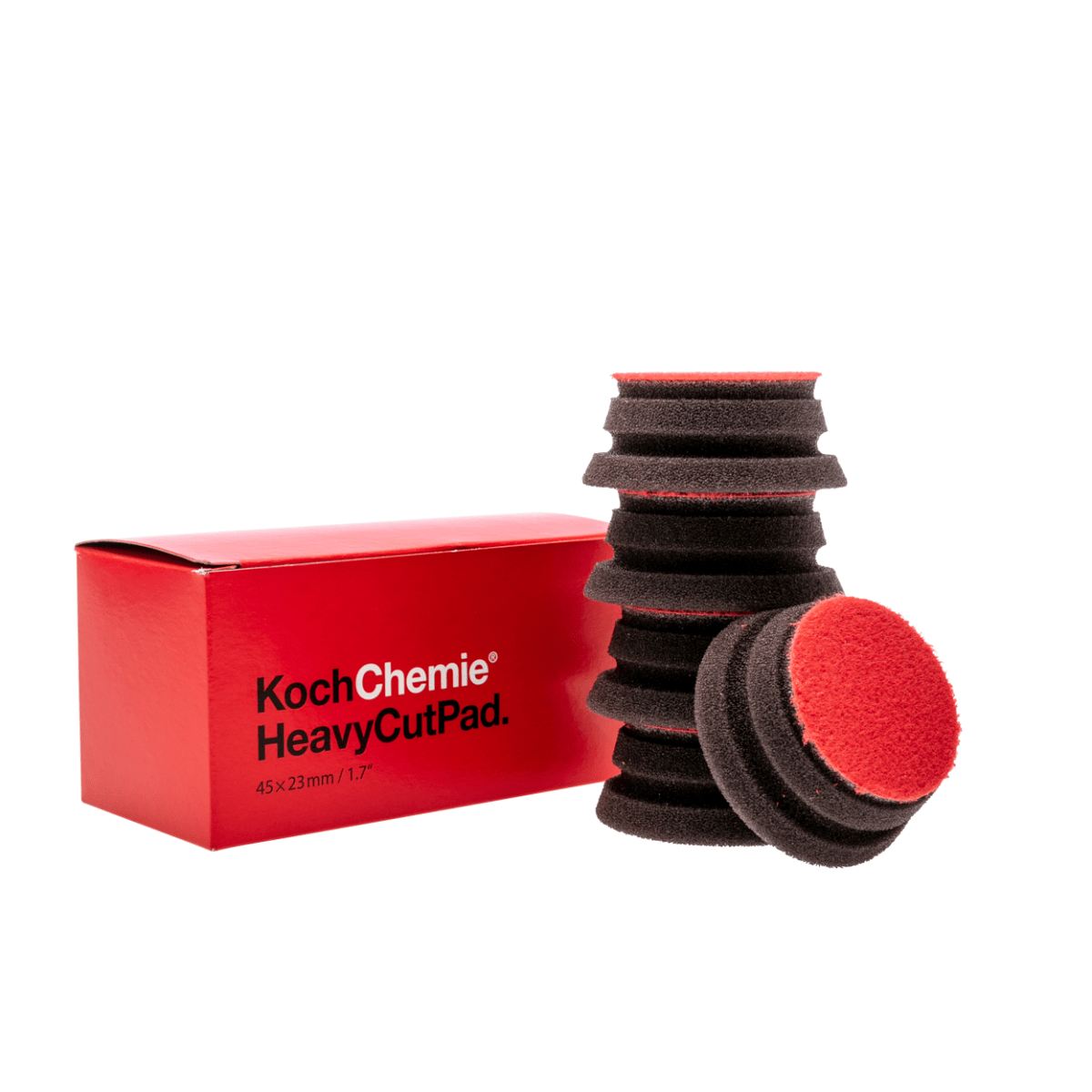 Koch Chemie Heavy Cut Foam Pad Polierschwamm 5er Pack rot ø45mm