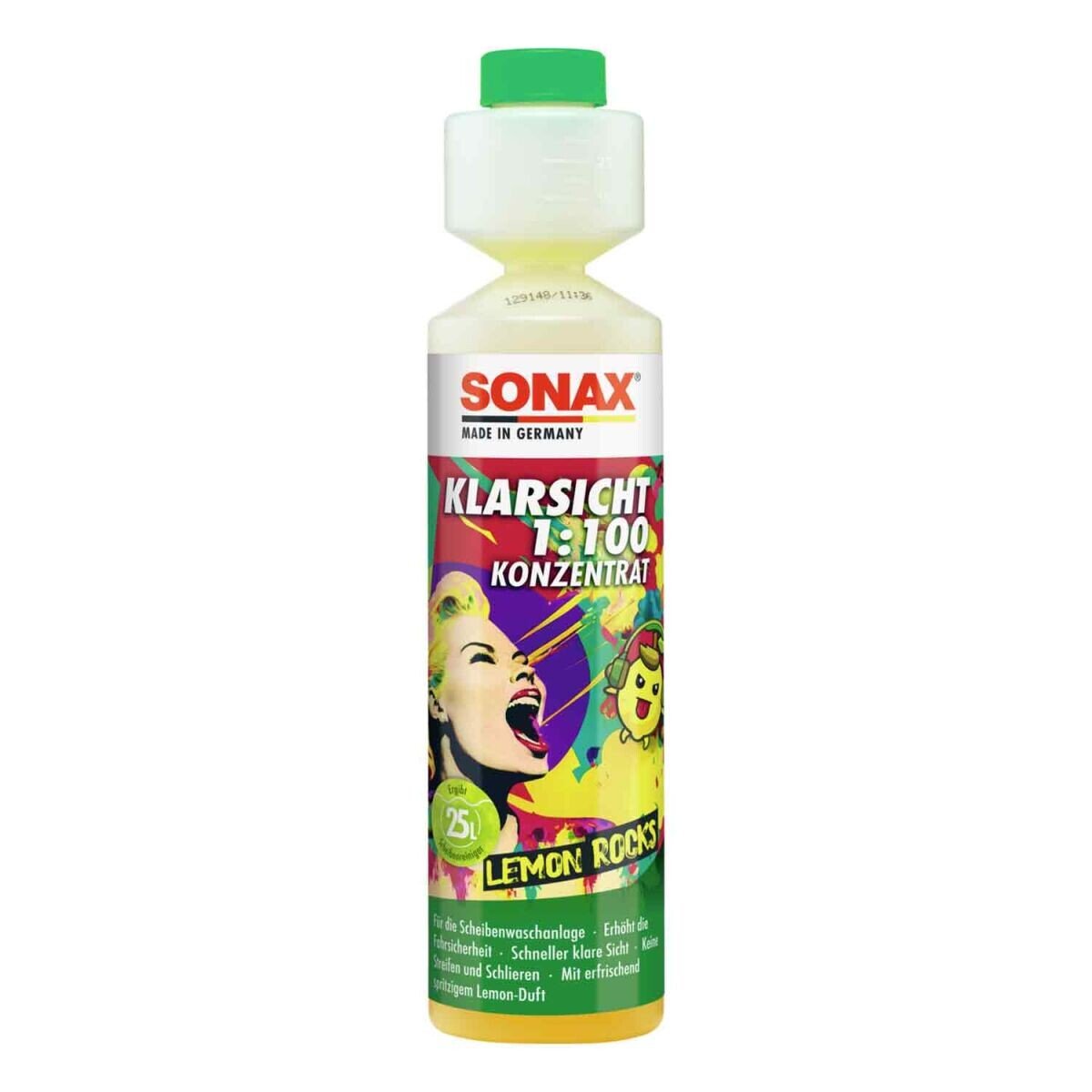 SONAX KlarSicht 1:100 Konzentrat Lemon Rocks 250ml